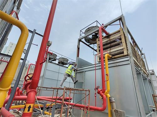 中央空調冷卻塔噪聲來源及降噪治理方法,中央空調冷卻塔圖片